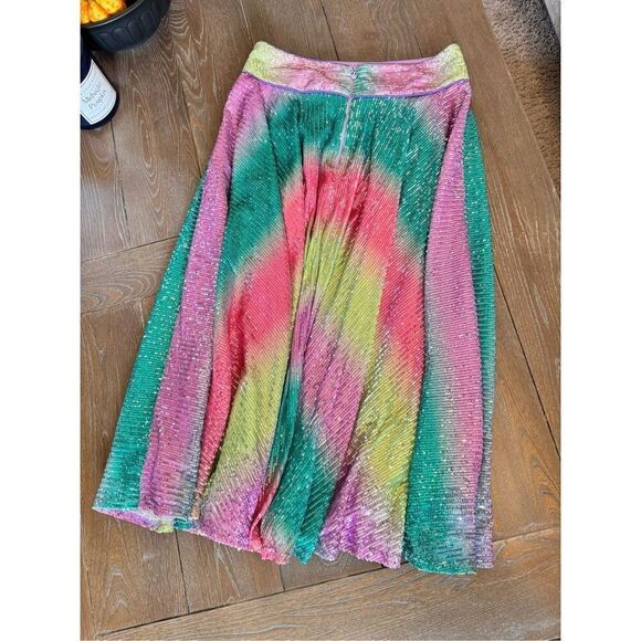 NWT CELIA B Almandine Midi Skirt in Sequins Size Large - Picture 8 of 10